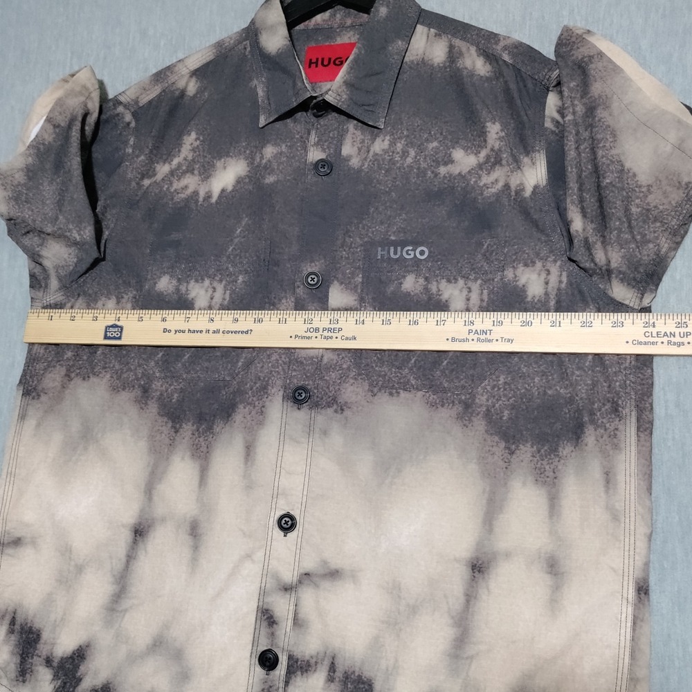 Hugo Boss Eratino Mens Shirt Medium Multi Color Short Sleeve Casual Worn Once - Picture 6 of 13